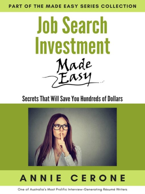 Title details for Job Search Investment Made Easy by Annie Cerone - Available